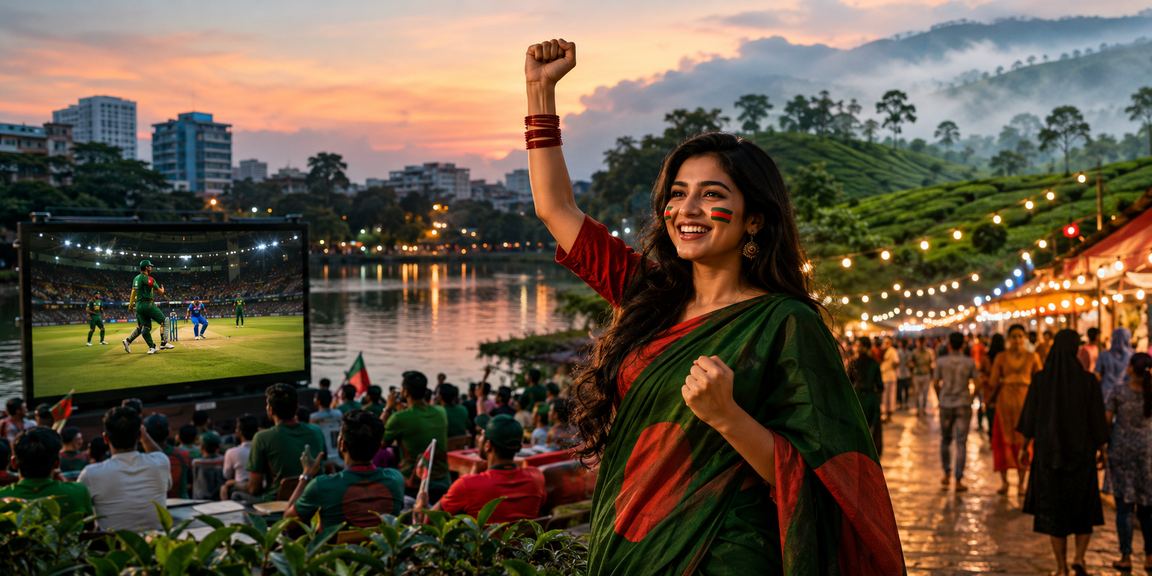 ঢাকায় ক্রিকেট বেটিং — চা বাগানের পটভূমিতে অনলাইন বেটিং