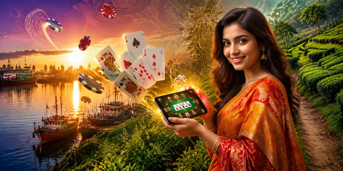 নারায়ণগঞ্জে চা বাগানে বসে cg222 প্রোমোশন চেক করছেন একজন ব্যবহারকারী